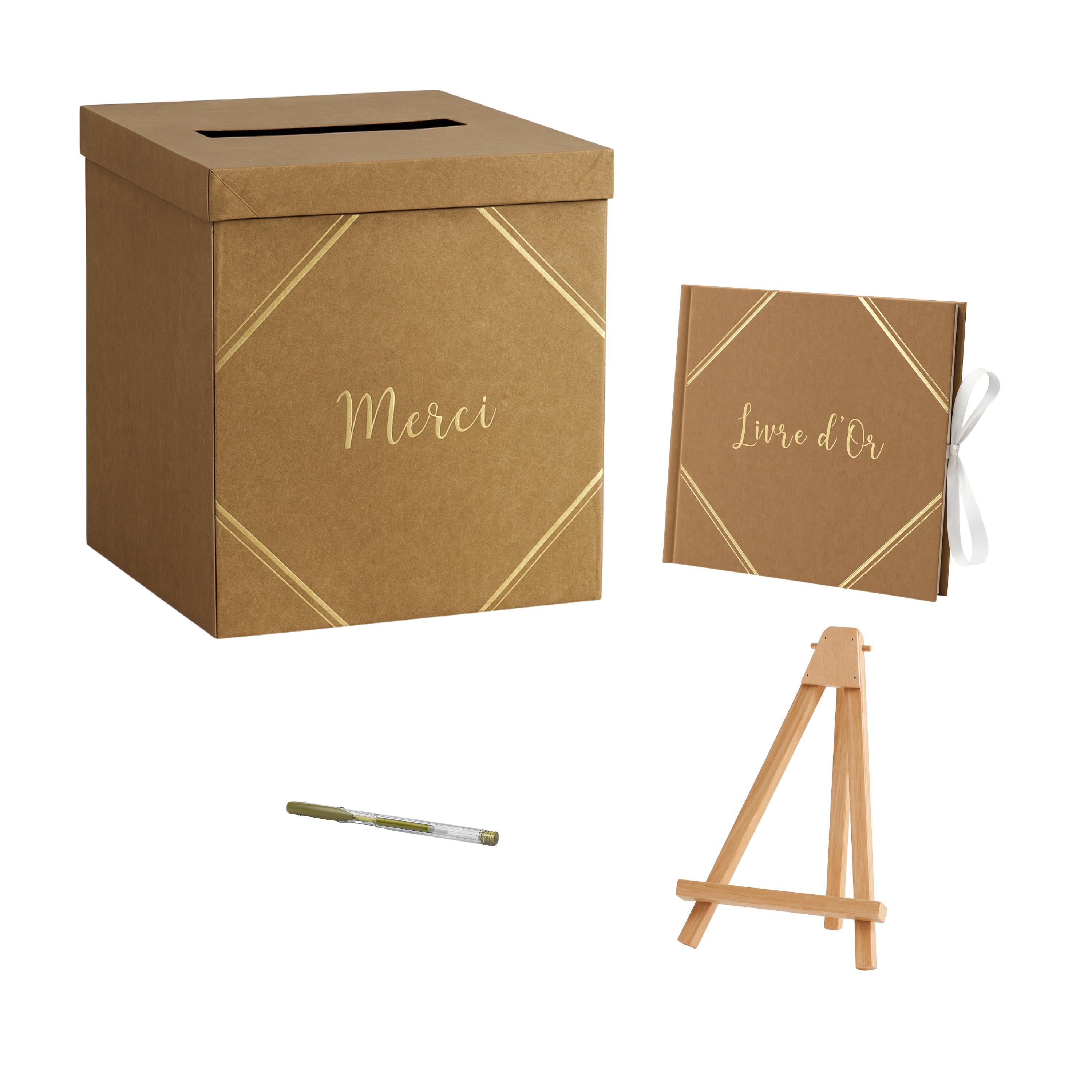 Pack Signature Authentique Kraft et Or