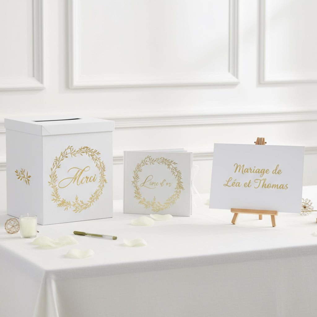 Pack Signature Élégance Blanc et Or