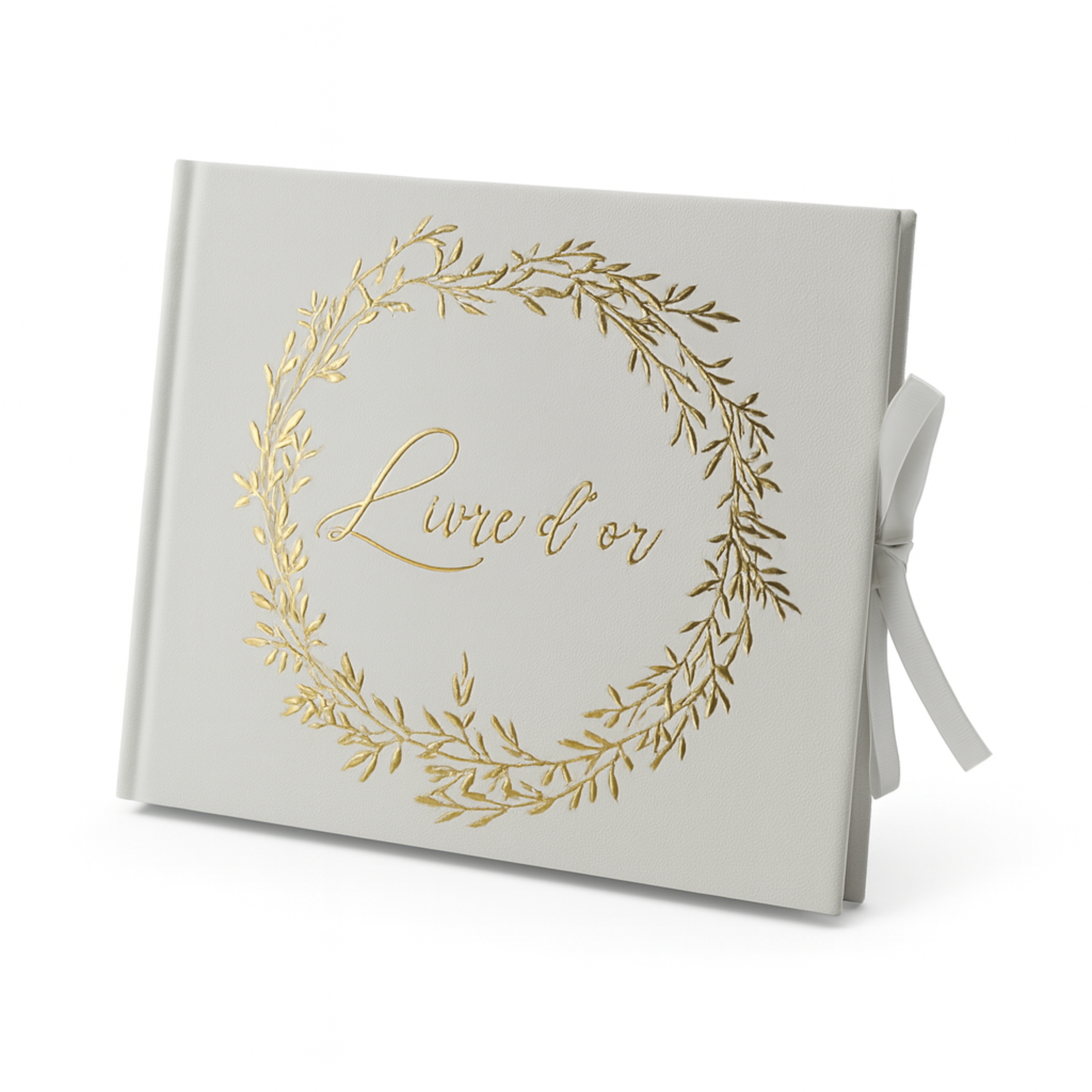Pack Signature : 4 éléments (Urne Merci, Livre d’or, Stylo encre doré, Chevalet en bois) pour mariage, baptême, anniversaire, départ en retraite et toutes célébrations