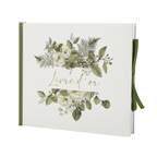 Pack Signature Vert et Or : 4 éléments (Urne Merci, Livre d’or, Stylo encre doré, Chevalet en bois) pour mariage, baptême, anniversaire, départ en retraite et toutes célébrations