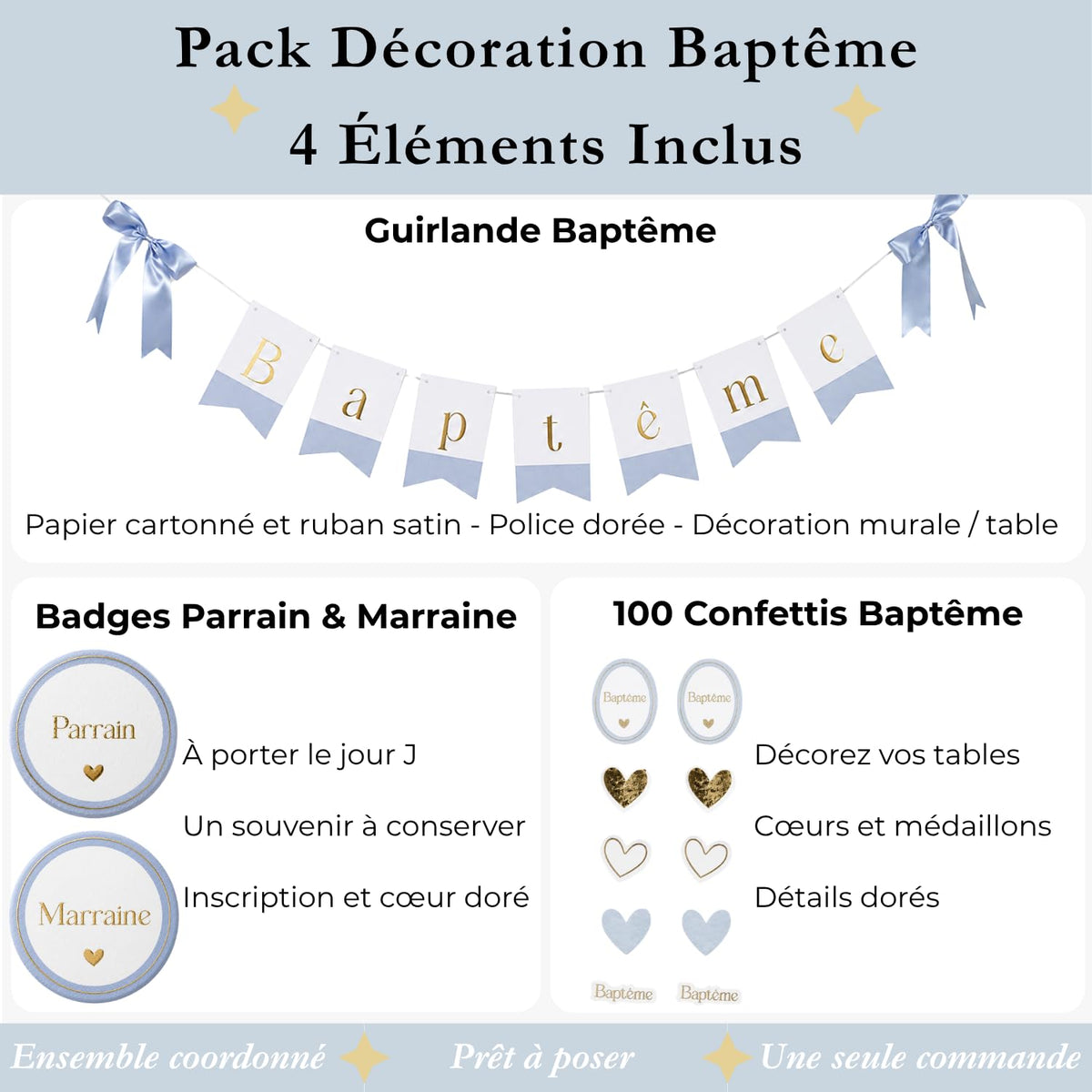 Pack Décoration Baptême