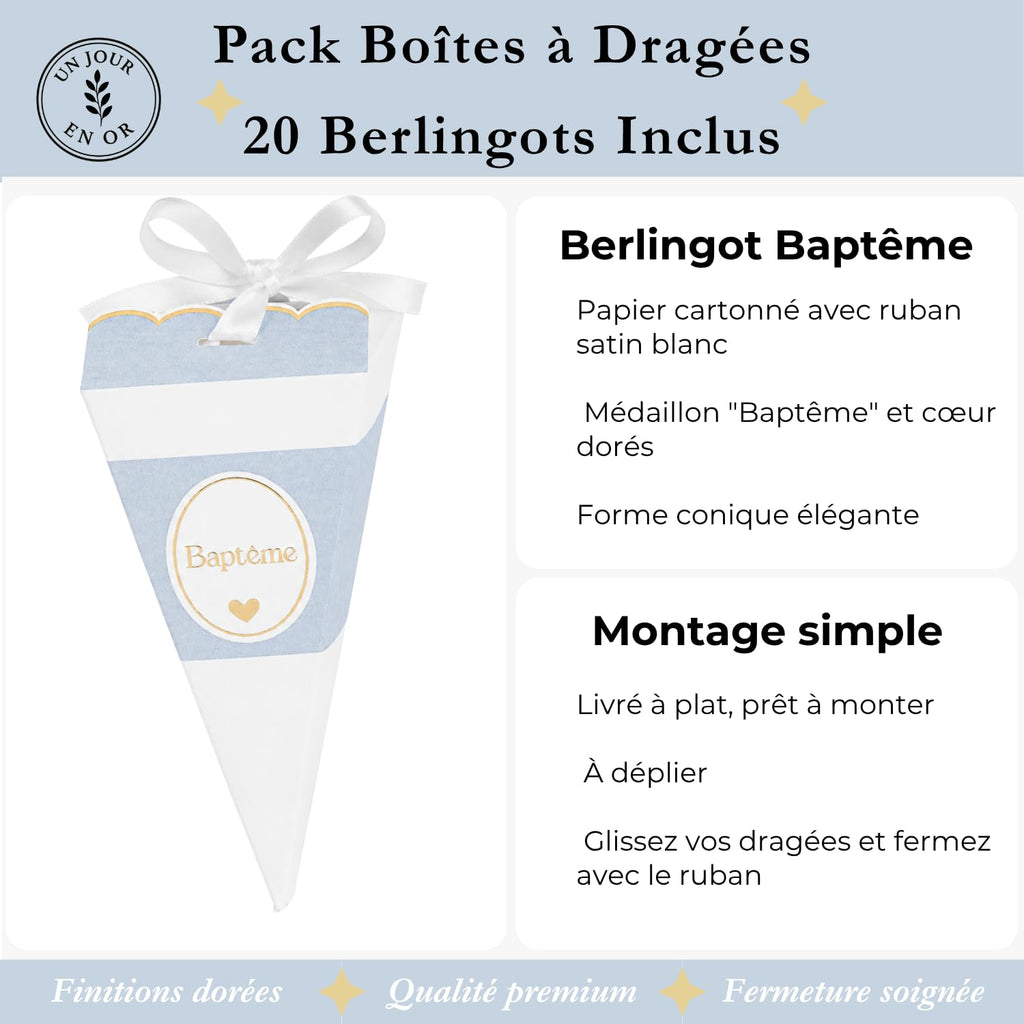 Pack Dragées Baptême — Berlingots