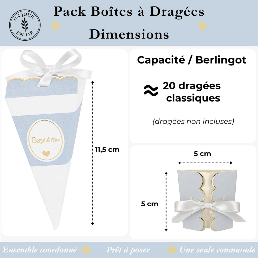 Pack Dragées Baptême — Berlingots