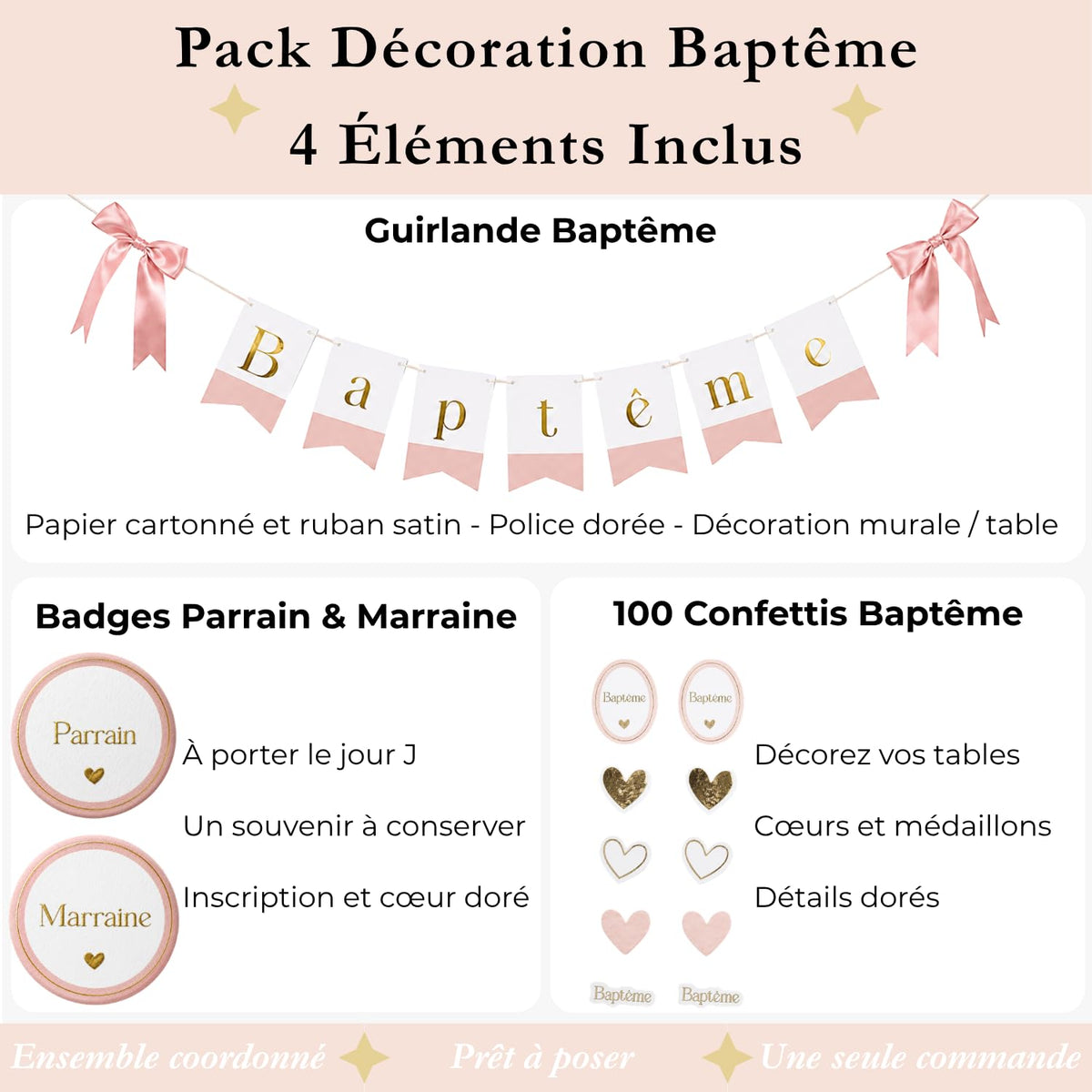Pack Décoration Baptême