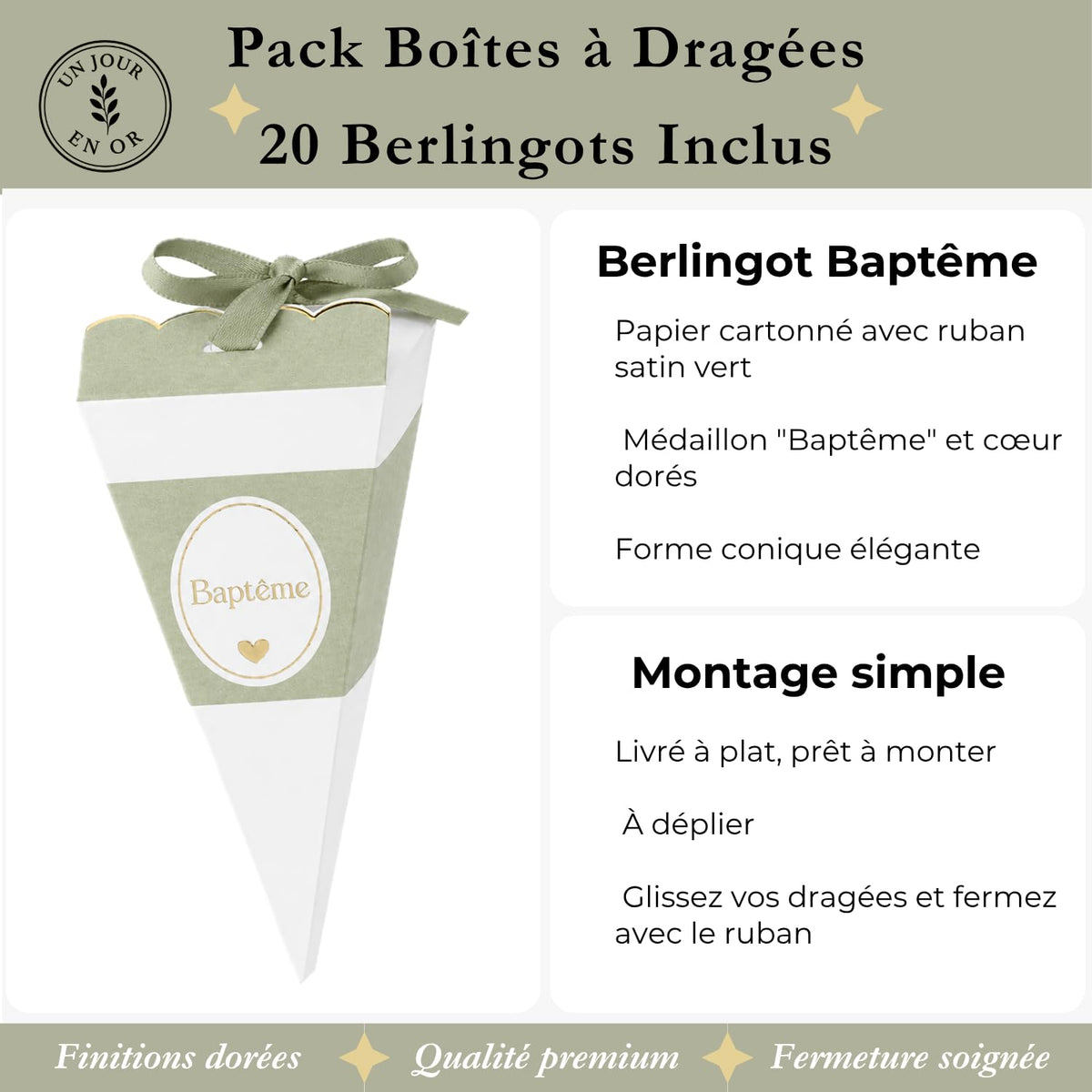 Pack Dragées Baptême — Berlingots